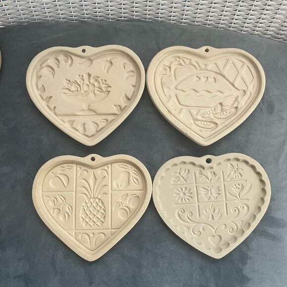 Pampered Chef Stoneware Molds Set of 4 - Picture 1 of 6